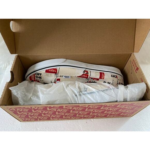 NEW UNISEX VANS OFF THE WALL US 9M Authentic PACKING TAPE design Lace-Up Sneaker - Picture 10 of 12